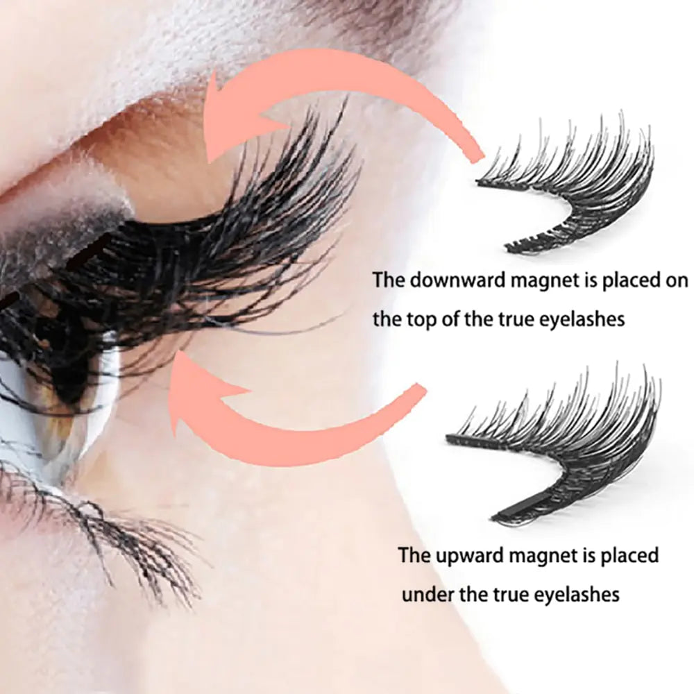 LEKOFO's 8PCS Magnetic Mink Eyelash Set