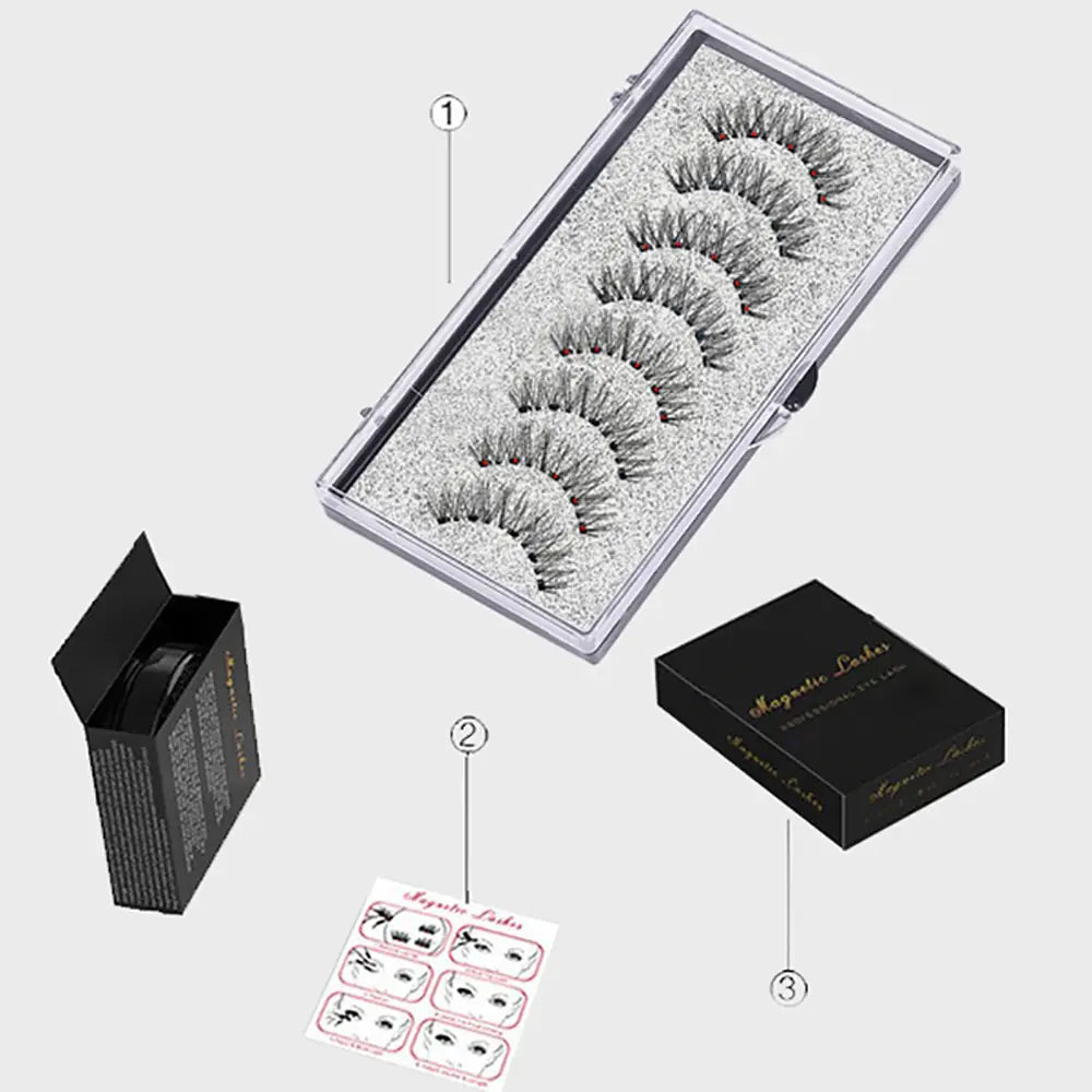 LEKOFO's 8PCS Magnetic Mink Eyelash Set