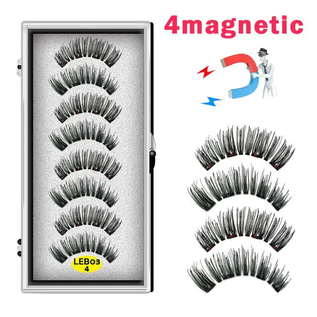 LEKOFO's 8PCS Magnetic Mink Eyelash Set
